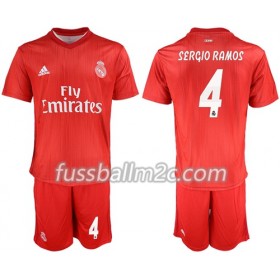 Fußballtrikots Real Madrid Sergio Ramos 4 Kinder Ausweich Trikotsatz 2018-2019
